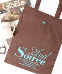 ＆soiree（アンドソワレ）の「&soiree メッセージロゴプリントトート（トートバッグ）」