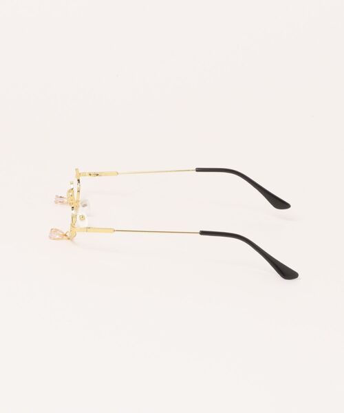UP START（アップスタート）の「【LAMPOON】アンダーリム　チェーン付きメガネ　ケース付き（メガネ・レディース・ゴールド/シルバー・FREE）」の9枚目の写真
