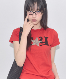 FYレオパードTシャツ(レッド) F25QB100