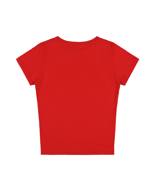 FANCY CLUB(ファンシークラブ)の「FYレオパードTシャツ(レッド) F25QB100(Tシャツ/カットソー・レディース・レッド・FREE)」の5枚目の写真