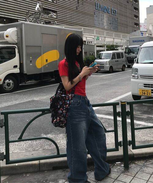 FANCY CLUB(ファンシークラブ)の「FYレオパードTシャツ(レッド) F25QB100(Tシャツ/カットソー・レディース・レッド・FREE)」の7枚目の写真