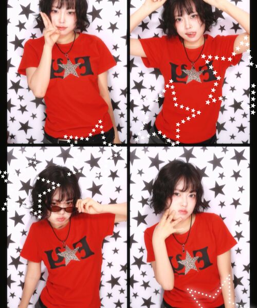 FANCY CLUB(ファンシークラブ)の「FYレオパードTシャツ(レッド) F25QB100(Tシャツ/カットソー・レディース・レッド・FREE)」の11枚目の写真