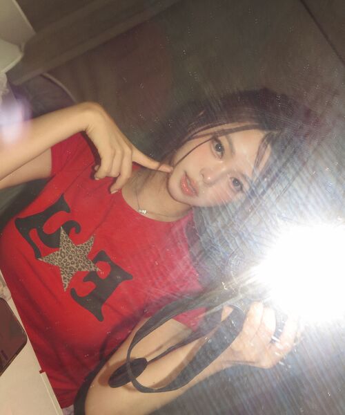 FANCY CLUB(ファンシークラブ)の「FYレオパードTシャツ(レッド) F25QB100(Tシャツ/カットソー・レディース・レッド・FREE)」の14枚目の写真