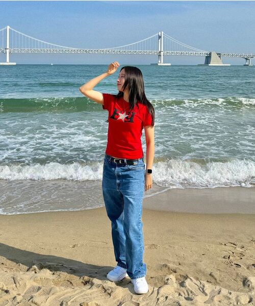 FANCY CLUB(ファンシークラブ)の「FYレオパードTシャツ(レッド) F25QB100(Tシャツ/カットソー・レディース・レッド・FREE)」の15枚目の写真