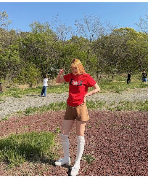 FANCY CLUB(ファンシークラブ)の「FYレオパードTシャツ(レッド) F25QB100(Tシャツ/カットソー・レディース・レッド・FREE)」の17枚目の写真