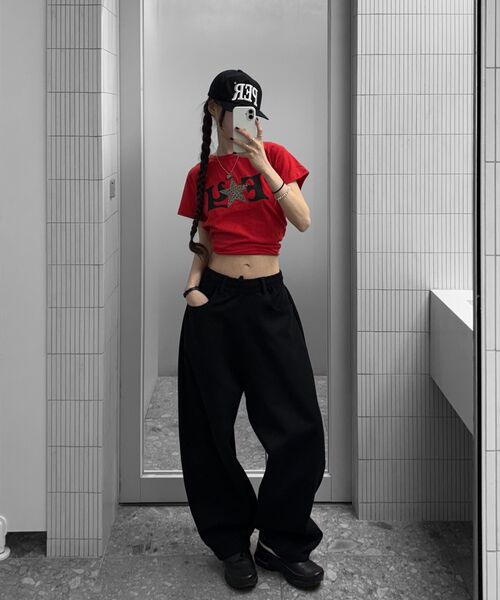 FANCY CLUB(ファンシークラブ)の「FYレオパードTシャツ(レッド) F25QB100(Tシャツ/カットソー・レディース・レッド・FREE)」の20枚目の写真