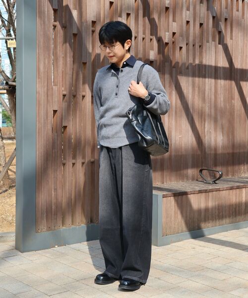 XERO(ゼロ)の「ブラシウォッシュドオーバーデニムパンツ(デニムパンツ・メンズ・グレイッシュブルー/ブラック/ベージュ・MEDIUM/LARGE/X-LARGE)」の13枚目の写真