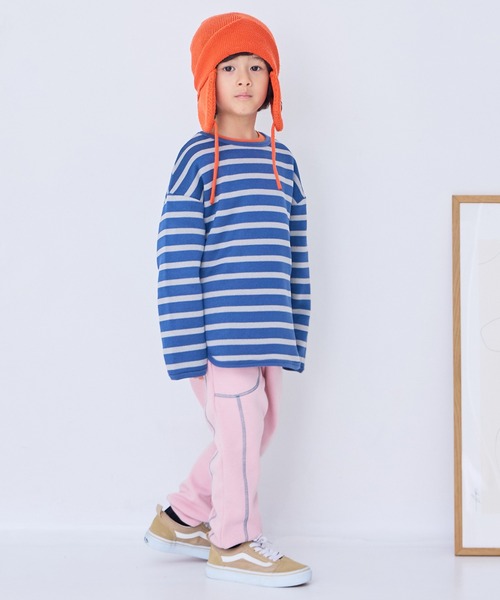 MARKEY'S（マーキーズ）の「裏シャギーロングパンツ（その他パンツ・キッズ・ピンク/ホワイト系その他/チャコール/ブルー・80/90/95/100/110/120/130/140/150）」の11枚目の写真