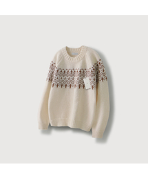 MOOD INSIDE（ムードインサイド）の「ベルンノルディックラウンドニット_Ivory（ニット/セーター）」