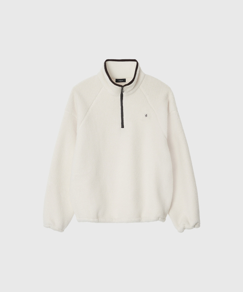 LOOKAST（ルックキャスト）の「ベキ フリース スウェットシャツ_アイボリー / BECKY FLEECE SWEATSHIRT_IVORY（Tシャツ/カットソー・レディース・アイボリー・FREE）」の3枚目の写真