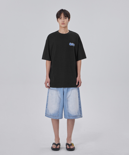 GLW(ジーエルダブリュ)の「バミューダワークウェアカーペンターデニムパンツショートナポリヴィンテージライトインディゴ(その他パンツ・レディース・その他・LARGE/MEDIUM/SMALL/X-SMALL)」の2枚目の写真