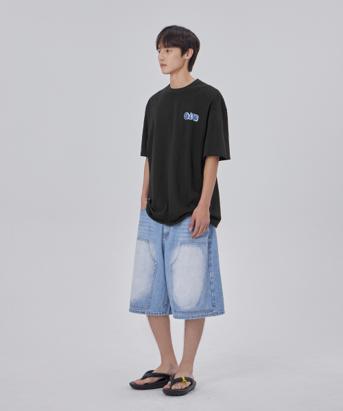 GLW(ジーエルダブリュ)の「バミューダワークウェアカーペンターデニムパンツショートナポリヴィンテージライトインディゴ(その他パンツ・レディース・その他・LARGE/MEDIUM/SMALL/X-SMALL)」の4枚目の写真