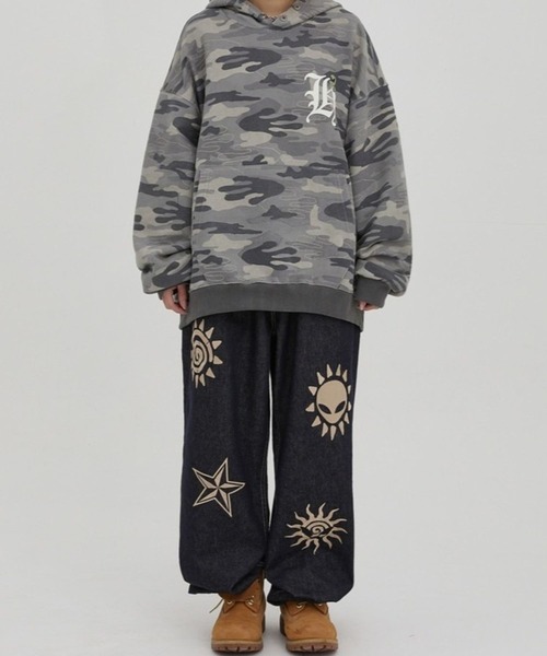 HOODHOOD(フッドフッド)の「【UNISEX】HOODHOOD/Hロゴエイリアンフード(パーカー・レディース・その他1/その他2・MEDIUM/LARGE)」の13枚目の写真