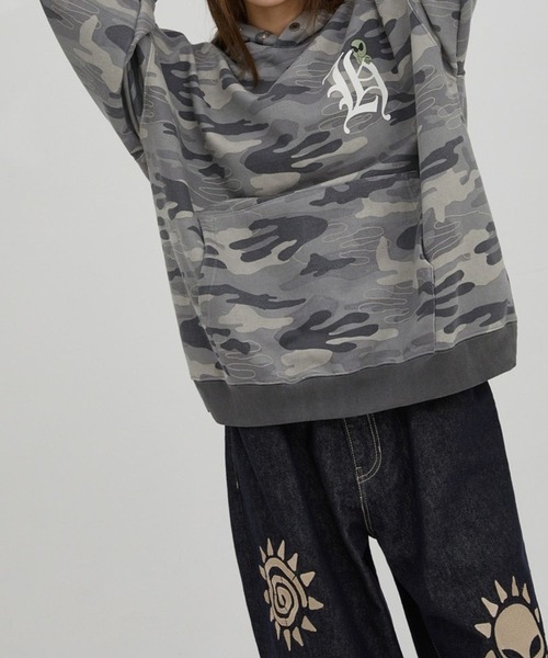 HOODHOOD(フッドフッド)の「【UNISEX】HOODHOOD/Hロゴエイリアンフード(パーカー・レディース・その他1/その他2・MEDIUM/LARGE)」の14枚目の写真