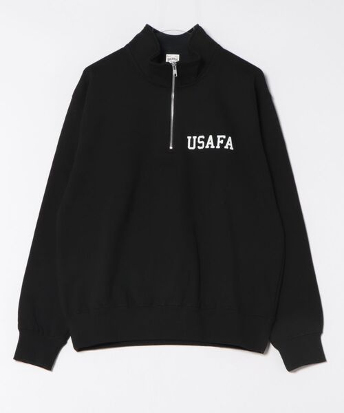 HOUSTON(ヒューストン)の「HOUSTON ハーフZIPスウェット(USAFA)(スウェット・メンズ・ブラック/オフホワイト/グレー・X-LARGE/LARGE/MEDIUM)」の6枚目の写真