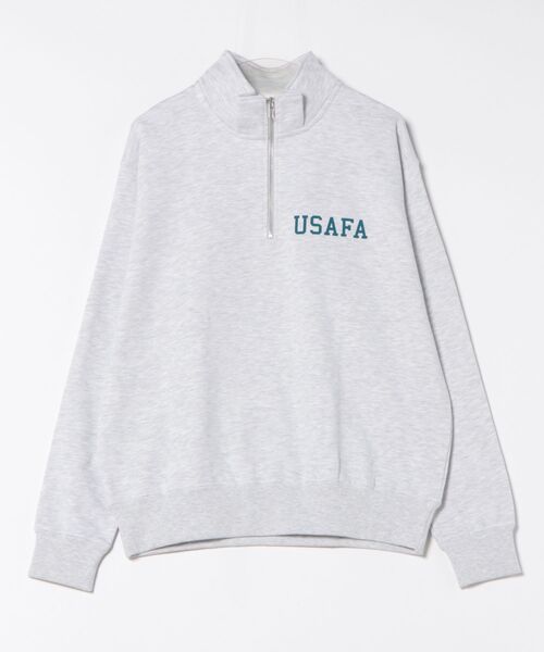 HOUSTON(ヒューストン)の「HOUSTON ハーフZIPスウェット(USAFA)(スウェット・メンズ・ブラック/オフホワイト/グレー・X-LARGE/LARGE/MEDIUM)」の8枚目の写真