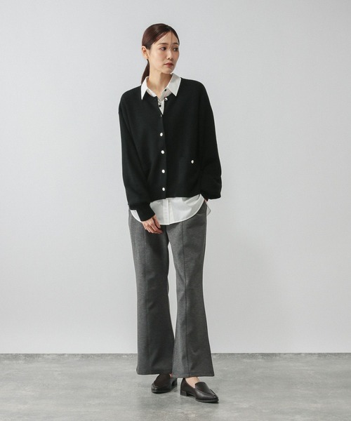 GLOBAL WORK（グローバルワーク）の「あったかフレアパンツ/611253（その他パンツ・レディース・ダークブラウン/チャコールグレー/ブラック・LARGE/MEDIUM/SMALL）」の8枚目の写真