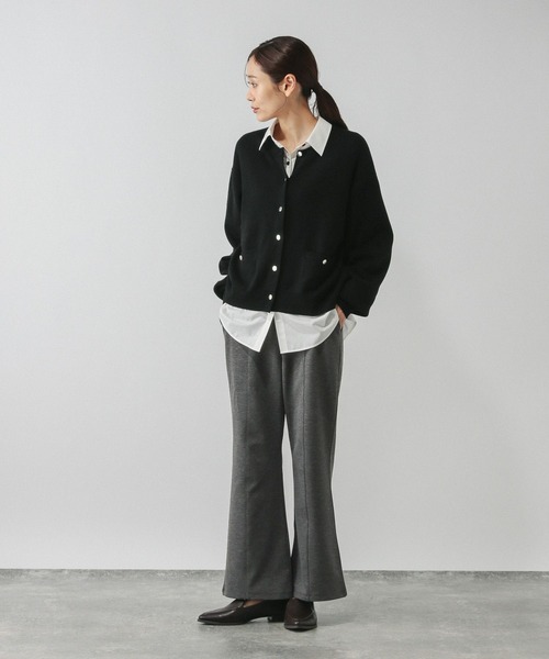 GLOBAL WORK（グローバルワーク）の「あったかフレアパンツ/611253（その他パンツ・レディース・ダークブラウン/チャコールグレー/ブラック・LARGE/MEDIUM/SMALL）」の9枚目の写真