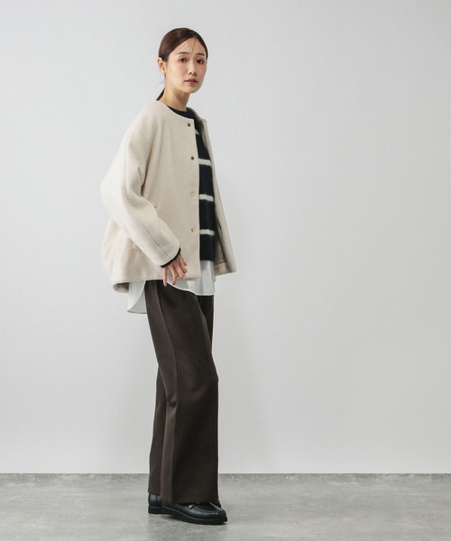 GLOBAL WORK（グローバルワーク）の「あったかフレアパンツ/611253（その他パンツ・レディース・ダークブラウン/チャコールグレー/ブラック・LARGE/MEDIUM/SMALL）」の13枚目の写真