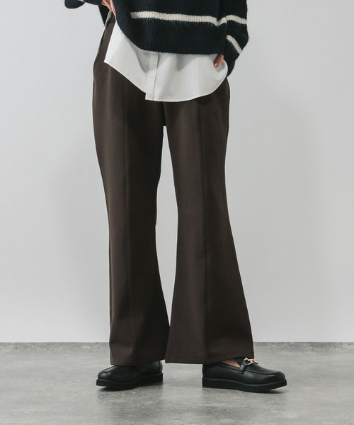 GLOBAL WORK（グローバルワーク）の「あったかフレアパンツ/611253（その他パンツ・レディース・ダークブラウン/チャコールグレー/ブラック・LARGE/MEDIUM/SMALL）」の14枚目の写真