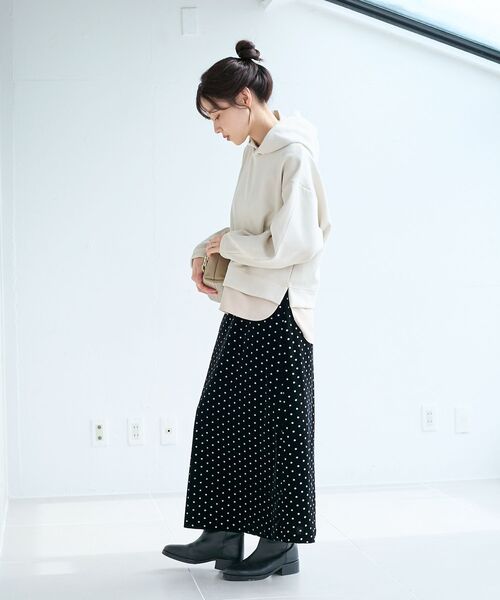 le.coeur blanc(ルクールブラン)の「レイヤードライクパーカー×スカートセット(ワンピース・レディース・モカ/ベージュ系その他・38)」の11枚目の写真