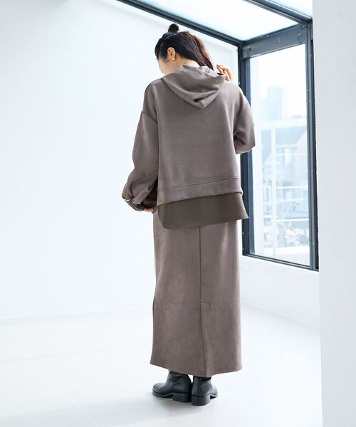 le.coeur blanc(ルクールブラン)の「レイヤードライクパーカー×スカートセット(ワンピース・レディース・モカ/ベージュ系その他・38)」の20枚目の写真