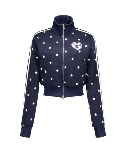 SETUP-EXE（セットアップイーエックスイー）の「STAR SPORTY ZIP-UP / NAVY（ナイロンジャケット・レディース・その他・OS）」の5枚目の写真