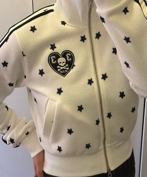 SETUP-EXE（セットアップイーエックスイー）の「STAR SPORTY ZIP-UP / NAVY（ナイロンジャケット・レディース・その他・OS）」の6枚目の写真