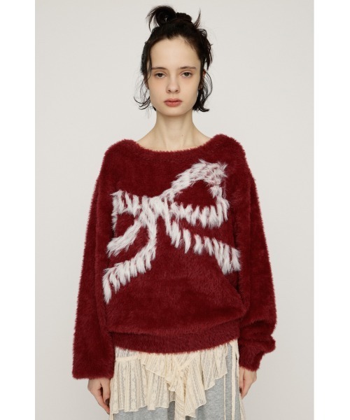 SLY（スライ）の「ONE SHOULDER RIBBON KNIT TOPS ワンショルダー