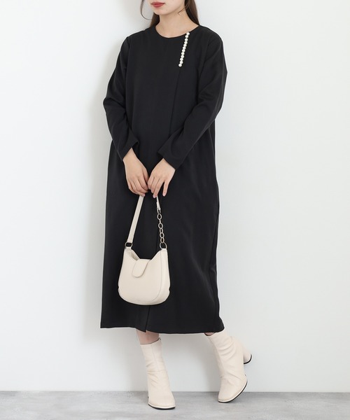 セール】Anna Nicola パール使いワンピース（ワンピース）｜Anna