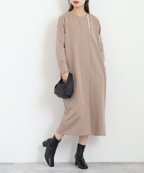 セール】Anna Nicola パール使いワンピース（ワンピース）｜Anna