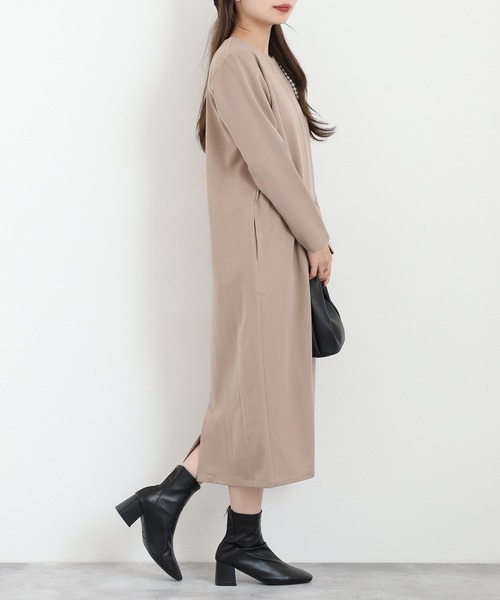 Anna Nicola(アンナニコラ)の「Anna Nicola パール使いワンピース(ワンピース・レディース・サンドベージュ/ブラック/チャコールグレー・38)」の15枚目の写真