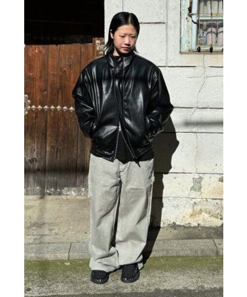 QT8 GARMENTS(キューティーエイトガーメント)の「LB シンセティックレザー隠しジャケット(ブラック)(ライダースジャケット・レディース・その他・X-LARGE/LARGE/MEDIUM)」の13枚目の写真