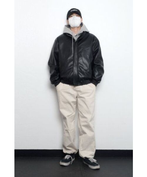 QT8 GARMENTS(キューティーエイトガーメント)の「LB シンセティックレザー隠しジャケット(ブラック)(ライダースジャケット・レディース・その他・X-LARGE/LARGE/MEDIUM)」の6枚目の写真