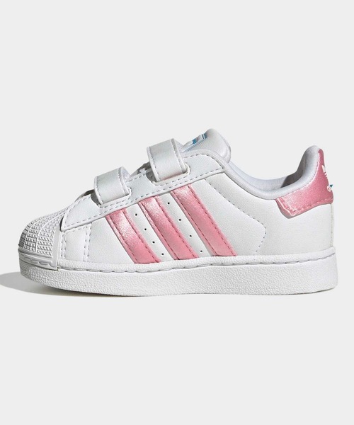 adidas Originals(アディダスオリジナルス)の「アディダス ディズニー スーパースター II コンフォート クロージャー / Adidas Disney Superstar II Comfort Closure / アディダスオリジナルス adidas Originals(スニーカー・キッズ・ホワイト×ピンク・15.0cm/16.0cm/12cm/13.0cm/14.0cm)」の6枚目の写真