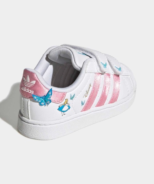 adidas Originals(アディダスオリジナルス)の「アディダス ディズニー スーパースター II コンフォート クロージャー / Adidas Disney Superstar II Comfort Closure / アディダスオリジナルス adidas Originals(スニーカー・キッズ・ホワイト×ピンク・15.0cm/16.0cm/12cm/13.0cm/14.0cm)」の5枚目の写真