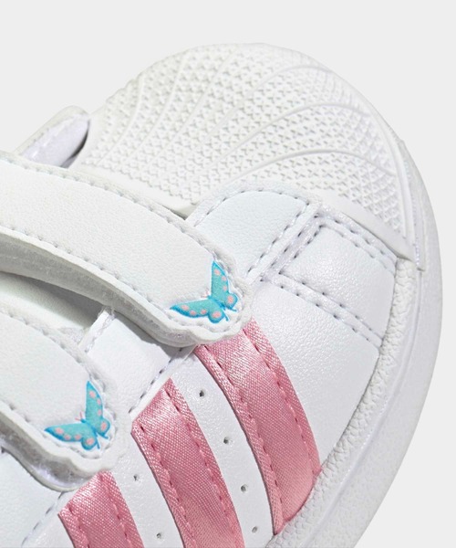 adidas Originals(アディダスオリジナルス)の「アディダス ディズニー スーパースター II コンフォート クロージャー / Adidas Disney Superstar II Comfort Closure / アディダスオリジナルス adidas Originals(スニーカー・キッズ・ホワイト×ピンク・15.0cm/16.0cm/12cm/13.0cm/14.0cm)」の7枚目の写真