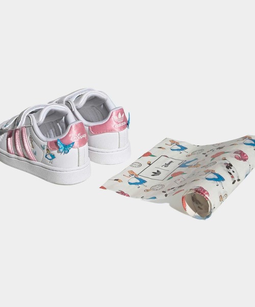 adidas Originals(アディダスオリジナルス)の「アディダス ディズニー スーパースター II コンフォート クロージャー / Adidas Disney Superstar II Comfort Closure / アディダスオリジナルス adidas Originals(スニーカー・キッズ・ホワイト×ピンク・15.0cm/16.0cm/12cm/13.0cm/14.0cm)」の9枚目の写真