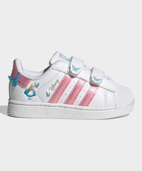adidas Originals(アディダスオリジナルス)の「アディダス ディズニー スーパースター II コンフォート クロージャー / Adidas Disney Superstar II Comfort Closure / アディダスオリジナルス adidas Originals(スニーカー・キッズ・ホワイト×ピンク・15.0cm/16.0cm/12cm/13.0cm/14.0cm)」の12枚目の写真