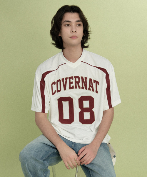 COVERNAT(カバーナット)の「ブロックコアアーチTシャツ ホワイト(Tシャツ/カットソー・レディース・その他・SMALL/MEDIUM/LARGE/X-LARGE)」の1枚目の写真