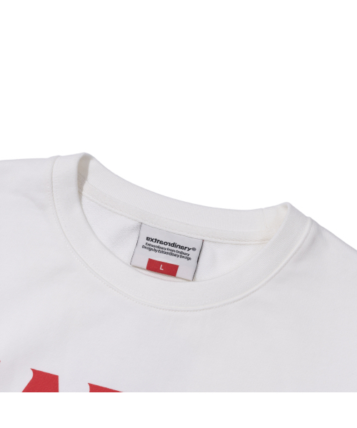 EXTRAORDINARY(エクストラオーディナリー)の「FEARLESS CREWNECK OFF WHITE(スウェット・メンズ・その他・LARGE/MEDIUM/X-LARGE)」の4枚目の写真