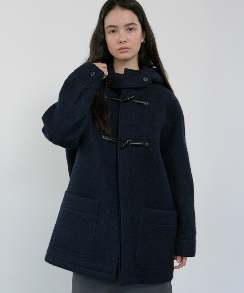 Majournee(マジョネ)の「ALPACA HALF DUFFLE COAT_NAVY(チェスターコート・レディース・その他・FREE)」の1枚目の写真