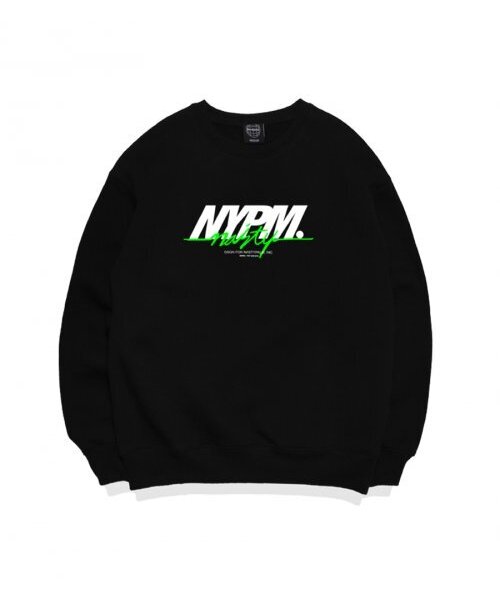 NP STUDIO（エヌピースタジオ）の「レタリングロゴスウェットシャツブラック（スウェット・レディース・その他・LARGE/MEDIUM）」の2枚目の写真
