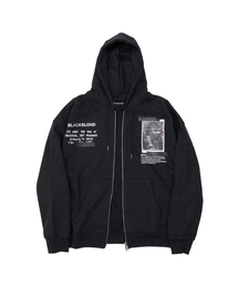BLACK BLOND（ブラック ブロンド）の「ビビディノシンパシー ジップアップフードジャケット (ブラック)（パーカー）」