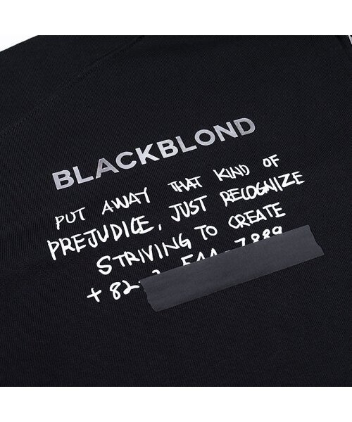 BLACK BLOND(ブラック ブロンド)の「ビビディノシンパシー ジップアップフードジャケット (ブラック)(パーカー・レディース・その他・LARGE/MEDIUM/X-LARGE)」の3枚目の写真