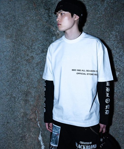 BLACK BLOND(ブラック ブロンド)の「ビビディ1982ノーシンパシー半袖Tシャツ(ホワイト)(Tシャツ/カットソー・レディース・その他・MEDIUM/LARGE/X-LARGE)」の3枚目の写真