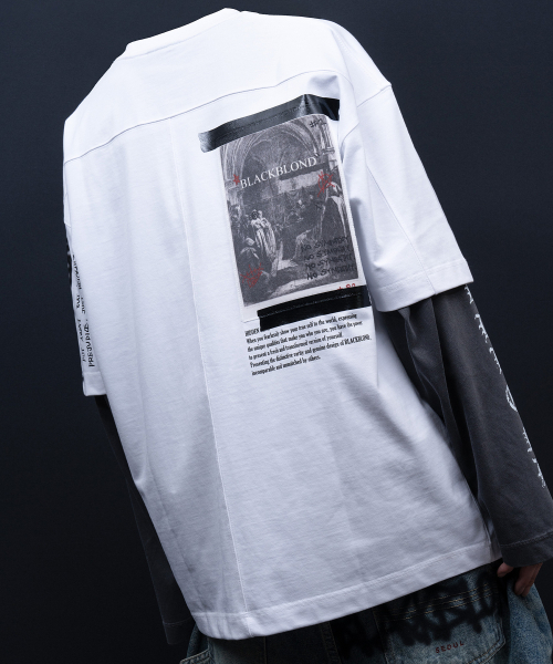 BLACK BLOND(ブラック ブロンド)の「ビビディ1982ノーシンパシー半袖Tシャツ(ホワイト)(Tシャツ/カットソー・レディース・その他・MEDIUM/LARGE/X-LARGE)」の5枚目の写真
