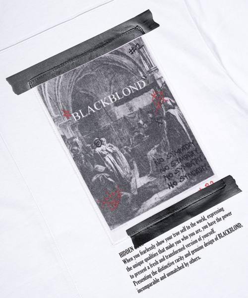 BLACK BLOND(ブラック ブロンド)の「ビビディ1982ノーシンパシー半袖Tシャツ(ホワイト)(Tシャツ/カットソー・レディース・その他・MEDIUM/LARGE/X-LARGE)」の9枚目の写真