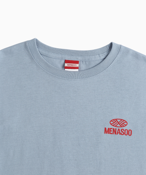 MENASOO（ミナス）の「Wave Hearttrack Graphic T Shirt_Skyblue（Tシャツ/カットソー・レディース・スカイブルー・1/2/3）」の4枚目の写真