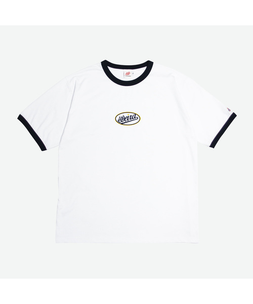 WEIRDWORLD(ウィアード ワールド)の「ワッペンリンガーTシャツホワイト(Tシャツ/カットソー・レディース・ホワイト・MEDIUM/LARGE/X-LARGE)」の1枚目の写真